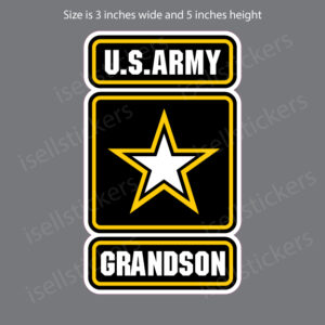 AR-2256 Proud Mother of a US Army Soldier Military Bumper Sticker Window Decal