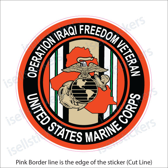 Marine Operation Iraqi Freedom Decal