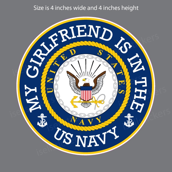 US Army Girlfriend Vinyl Sticker Decal 4 inch